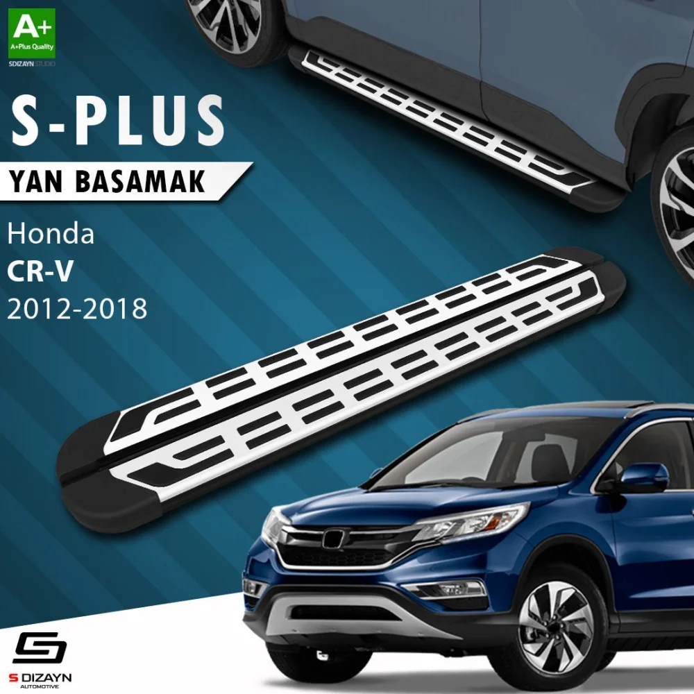 S-Dizayn Honda CR-V 4 S-Plus Gri Yan Basamak 173 Cm 2012-2018