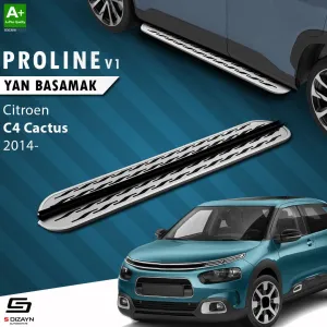 S-Dizayn Citroen C4 Cactus OEM Still Pro V2 Aluminyum Yan Basamak 183 Cm 2014 Üzeri thumb 1