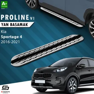 Kia Sportage 2015-2021 (QL) uyumlu 4 OEM Still Pro V2 Aluminyum Yan Basamak 173 Cm 2016-2021 modelleri DRS Tuning'de. Kaliteli malzeme, hızlı kargo ve güvenli