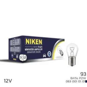 Niken uyumlu 12V 93 Ampul (P21W) BA15S 10 LU modelleri DRS Tuning'de. Kaliteli malzeme, hızlı kargo ve güvenli alışverişle hemen inceleyin.