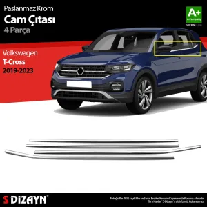 s-dizayn uyumlu VW T-Cross Krom Cam Çıtası 4 Prç 2019-2023 modelleri DRS Tuning'de. Kaliteli malzeme, hızlı kargo ve güvenli alışverişle hemen inceleyin.