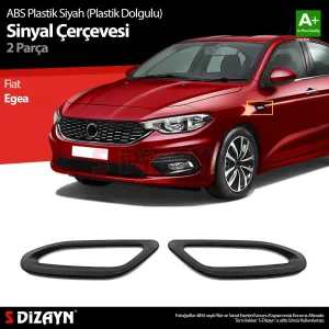 Fiat Egea Sedan 2015-Günümüz (Type 356) uyumlu Siyah ABS Plastik Sinyal Çerçevesi 2 Prç. ABS Plastik Dolgulu 2015 Üzeri modelleri DRS Tuning'de. Kaliteli