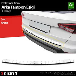 Seat Arona 2017-Günümüz (KJ7) uyumlu Krom Arka Tampon Eşiği 2017 Üzeri modelleri DRS Tuning'de. Kaliteli malzeme, hızlı kargo ve güvenli alışverişle hemen