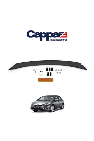 Cappafe Honda Civic 8 Ön Kaput Koruma Rüzgarlık 4mm (abs) 06-12 thumb 1