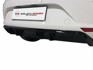 Seat Leon 2012-2020 (5F) uyumlu 3 5F Arka Orta Tampon (Difüzör) Fiber 2013 ve Sonrası modelleri DRS Tuning'de. Kaliteli malzeme, hızlı kargo ve güvenli