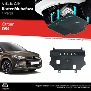 S-Dizayn Citroen DS4 Çelik Karter Muhafaza 2010-2021 A+ Kalite thumb 1