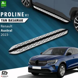S-Dizayn Renault Austral OEM Still Pro V1 Aluminyum Yan Basamak 183 Cm 2023 Üzeri A+ Kalite						                Araca &Ouml;zel A+Kalite Yan Basamak&Uuml;r&uum