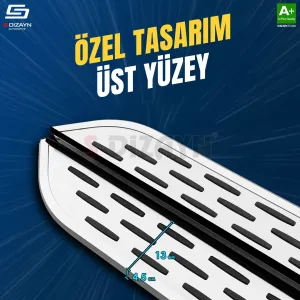 S-Dizayn Fiat Doblo OEM Still Pro V1 Aluminyum Yan Basamak 183 Cm 2001-2010 thumb 3