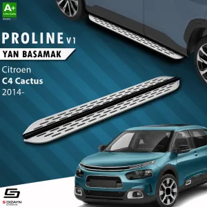 S-Dizayn Citroen C4 Cactus OEM Still Pro V1 Aluminyum Yan Basamak 183 Cm 2014 Üzeri A+ Kalite						                Araca &Ouml;zel A+Kalite Yan Basamak&Uuml;r&u