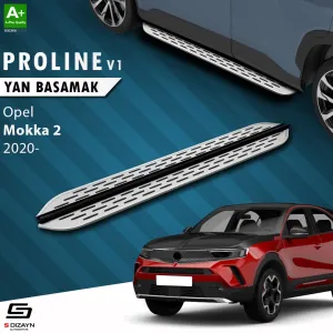 S-Dizayn Opel Mokka 2 OEM Still Pro V1 Aluminyum Yan Basamak 173 Cm 2020 Üzeri A+ Kalite						                Araca &Ouml;zel A+Kalite Yan Basamak&Uuml;r&uuml;n