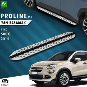 S-Dizayn Fiat 500X OEM Still Pro V1 Aluminyum Yan Basamak 173 Cm 2014 Üzeri A+ Kalite						                Araca &Ouml;zel A+Kalite Yan Basamak&Uuml;r&uuml;n ar