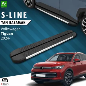 S-Dizayn VW Tiguan 3 S-Line Aluminyum Yan Basamak 183 Cm 2024 Üzeri thumb 1