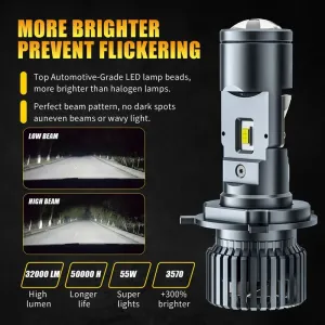 Premium led far ampulü lensli H4  16.000LM / LAAM958 thumb 2