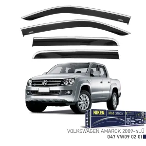 Niken VW Amarok 2009- Kromlu Cam Rüzgarlığı 4 LÜDRS Tuning kalitesiyle tanışın! Özel olarak Volkswagen  model araçlar için üretilen bu ürün, otomobilinizin hatl