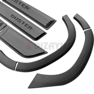 S-Dizayn Dacia Duster 2 Kapı Koruma ve Çamurluk Kaplaması Dodik Seti 2018 Üzeri A+ Kalite thumb 4