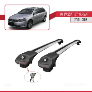 Volkswagen Passat (B7) VARIANT 2010-2015 Arası ile uyumlu ACE-1 Ara Atkı Tavan Barı GRİ thumb 4