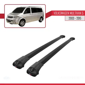 Volkswagen Multivan (T5) 2003-2015 Arası ile uyumlu ACE-1 Ara Atkı Tavan Barı SİYAH thumb 3