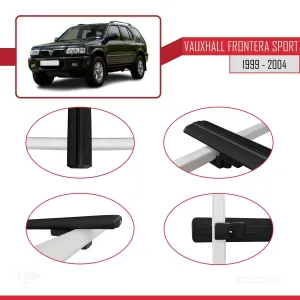 Vauxhall Frontera Sport 1999-2004 Arası ile uyumlu Basic Model Ara Atkı Tavan Barı SİYAH 3 ADET thumb 4