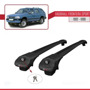 Vauxhall Frontera Sport 1992-1998 Arası ile uyumlu ACE-1 Ara Atkı Tavan Barı SİYAH thumb 4