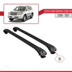 Toyota Land Cruiser (J200) V8 2008-2021 Arası ile uyumlu ACE-1 Ara Atkı Tavan Barı SİYAH thumb 4