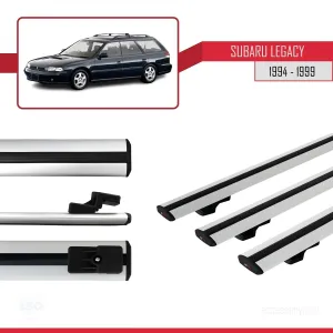 Subaru Legacy 1994-1999 Arası ile uyumlu Basic Model Ara Atkı Tavan Barı GRİ 3 ADET thumb 3