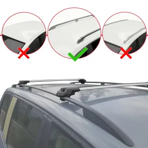 Renault Trafic 2001-2014 Arası ile uyumlu ACE-1 Ara Atkı Tavan Barı GRİ thumb 2