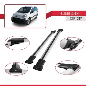 Peugeot Expert 2007-2017 Arası ile uyumlu FLY Model Ara Atkı Tavan Barı GRİ thumb 5