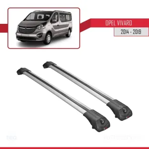 Opel Vivaro 2014-2019 Arası ile uyumlu ACE-1 Ara Atkı Tavan Barı GRİ thumb 3