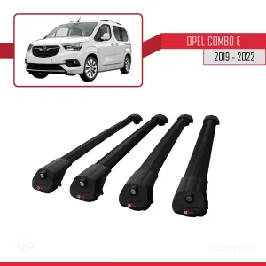 Opel Combo (E) 2019-2022 Arası ile uyumlu ACE-1 Ara Atkı Tavan Barı SİYAH 4 ADET BAR thumb 3