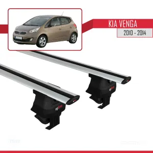 Kia Venga 2010-2014 Arası ile uyumlu ACE-4 Ara Atkı Tavan Barı GRİ thumb 2