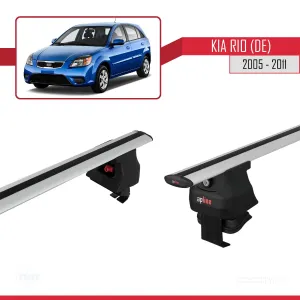 Kia Rio (DE) Hatchback 2005-2011 Arası ile uyumlu ACE-4 Ara Atkı Tavan Barı GRİ thumb 3