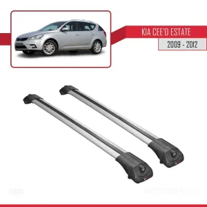 Kia Ceed Estate - SW 2009-2012 Arası ile uyumlu ACE-1 Ara Atkı Tavan Barı GRİ thumb 3