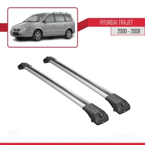 Hyundai Trajet 2000-2008 Arası ile uyumlu ACE-1 Ara Atkı Tavan Barı GRİ thumb 3