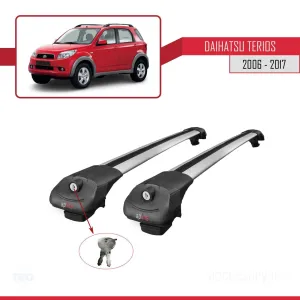 Daihatsu Terios 2006-2017 Arası ile uyumlu ACE-1 Ara Atkı Tavan Barı GRİ thumb 4