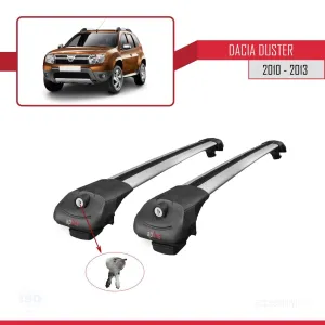 Dacia Duster 2010-2013 Arası ile uyumlu ACE-1 Ara Atkı Tavan Barı GRİ thumb 4