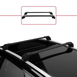 Citroen Berlingo 2023 ve Sonrası ile uyumlu ACE-2 Ara Atkı Tavan Barı SİYAH thumb 2