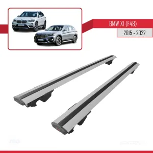 Bmw X1 (F48) 2015-2022 Arası ile uyumlu HOOK Model Anahtar Kilitli Ara Atkı Tavan Barı GRİ thumb 4