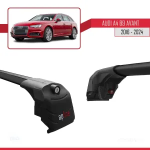 Audi A4 (B9) AVANT 2016 ve Sonrası ile uyumlu ACE-2 Ara Atkı Tavan Barı SİYAH thumb 5