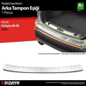 S-Dizayn Skoda Octavia 4 A8 Sedan Krom Arka Tampon Eşiği 2020 Üzeri						                Araca &Ouml;zel Krom Aksesuar
&Uuml;r&uuml;n &Ouml;zellikleri:Krom &uum