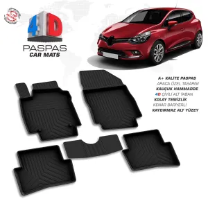Renault Clio 4 4D Araca Özel Havuzlu Kauçuk Paspas 2012 ve ÜzeriDRS Tuning kalitesiyle tanışın! Özel olarak Renault  model araçlar için üretilen bu ürün, otomob