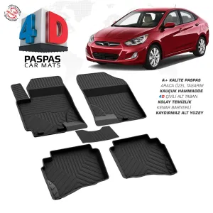 Hyundai Accent Blue 4D Araca Özel Havuzlu Kauçuk Paspas 2010 ve-2017DRS Tuning kalitesiyle tanışın! Özel olarak Ford  model araçlar için üretilen bu ürün, otomo