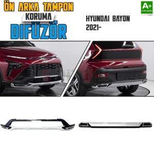 S-Dizayn Hyundai Bayon Ön ve Arka Tampon Koruma Difüzör Seti 2021-2025 A+ Kalite
• Ön ve Arka Tampon Difüzör Seti aracınıza şık ve sportif bir görünüm sağlar.• 