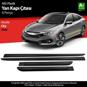 Honda City 2020-Günümüz (GN) uyumlu ABS Plastik Yan Kapı Koruma Çıtası 2020 Üzeri A+ Kalite modelleri DRS Tuning'de. Kaliteli malzeme, hızlı kargo ve güvenli