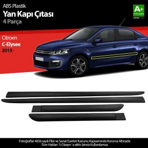 s-dizayn uyumlu Citroen C-Elysee ABS Plastik Yan Kapı Koruma Çıtası 2013 Üzeri A+ Kalite modelleri DRS Tuning'de. Kaliteli malzeme, hızlı kargo ve güvenli