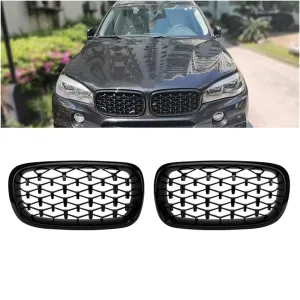 BMW X5 2013-2018 (F15) uyumlu F15/F16 Ön Panjur Böbrek Parlak Siyah Piano Black Diamond Model 2014-2016 modelleri DRS Tuning'de. Kaliteli malzeme, hızlı kargo