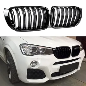 BMW X3 2010-2017 (F25) uyumlu X4 F25/F26 Ön Panjur Böbrek Parlak Siyah Piano Black M X3X4 Model 2014-2017 modelleri DRS Tuning'de. Kaliteli malzeme, hızlı
