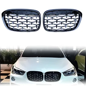 BMW X1 2015-2022 (F48) uyumlu F48/F49 Ön Panjur Böbrek Parlak Siyah Piano Black Diamond Model 2016 Üzeri modelleri DRS Tuning'de. Kaliteli malzeme, hızlı kargo