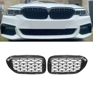 BMW 5 Serisi 2017-2023 (G30) uyumlu G30/G38 Ön Panjur Böbrek Parlak Siyah Piano Black Diamond Model 2017 Üzeri modelleri DRS Tuning'de. Kaliteli malzeme, hızlı