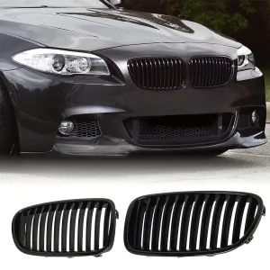 BMW 5 Serisi 2010-2017 (F10) uyumlu F10/F11/F18 Ön Panjur Böbrek Parlak Siyah Piano Black Düz Model 2010-2016 modelleri DRS Tuning'de. Kaliteli malzeme, hızlı