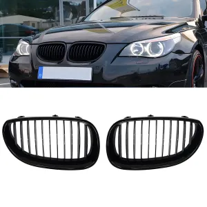 BMW 5 Serisi 2003-2010 (E60) uyumlu E60/E61 Ön Panjur Böbrek Parlak Siyah Piano Black Düz Model 2003-2009 modelleri DRS Tuning'de. Kaliteli malzeme, hızlı